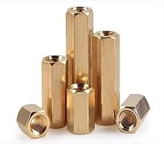 SPACER LOGAM SPACER COPPER 6MM X 3MM HEXAGONAL PLUS NUT