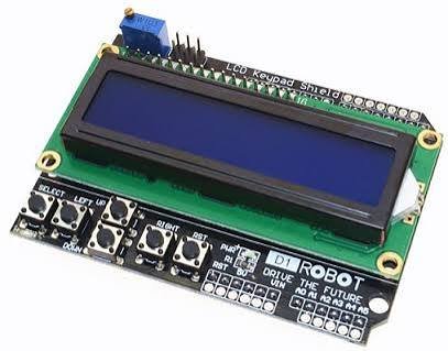 16X02 LCD Keypad Shield For Arduino